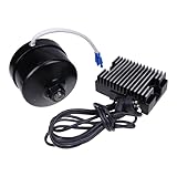 HOLDWELL Black 17 AMP 12 Volt Alternator Generator Conversion Kit 32-0371 Compatible with Harley-Davidson G 1936-1973 XL 1958-1982 FL 1941-1969 W 1936-1952