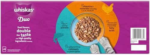 WHISKAS DUO Adult Wet Cat Food in Jelly 40x85g Surf & Turf - View 5