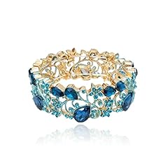 Aquamarine-Gold tone