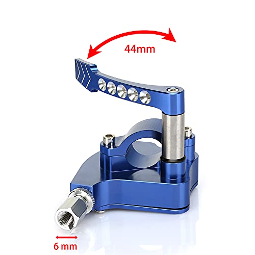Tarazon Universal Billet Cnc 7/8" Atv Throttle Lever Thumb Controller Thumb Throttle Assembly, For Yamaha, For Suzuki, For Polaris, For Can-Am, For Kawasaki, For Honda, For Arctic Cat, For Kymco, Blue #TOP1