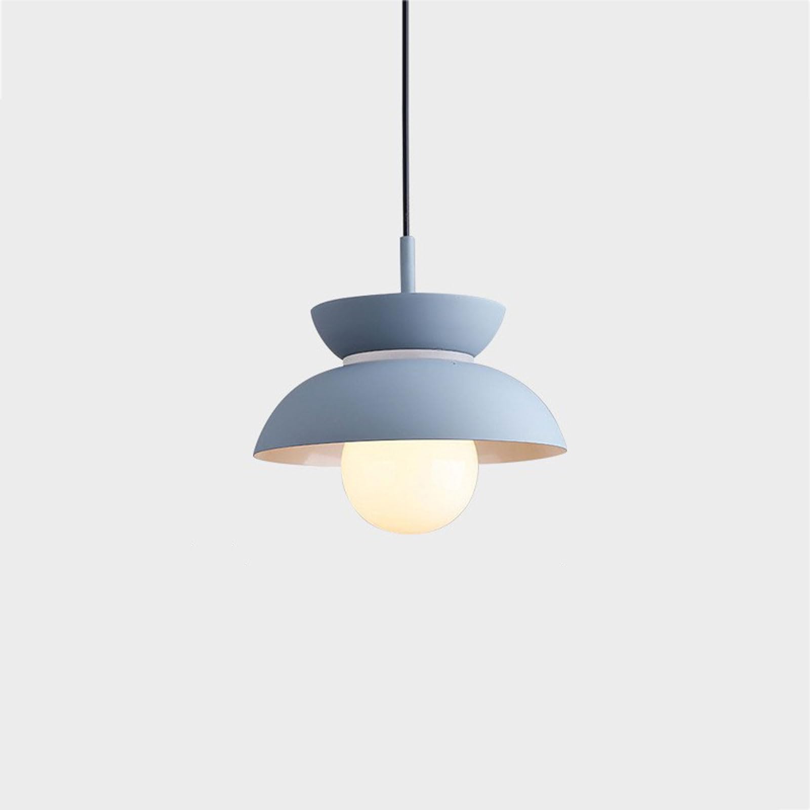 Lámpara de platillo volador moderna para dormitorio juvenil y decoración en mesita de noche gris