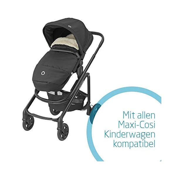 Maxi-Cosi kuschelig weicher 2-in-1 Fußsack, geeignet für alle Maxi-Cosi Kinderwagen, auch als Sitzpolster verwendbar… – Bild 5