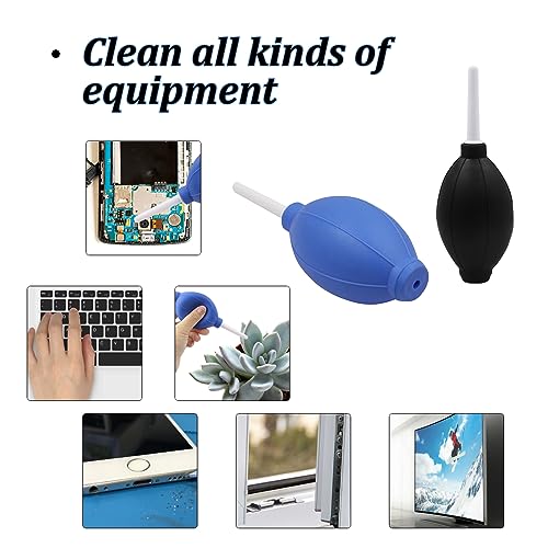 2er Set Blasebalg Kamera, Mini Blasebalg, Weicher Gummi-Luftgebläse Blaster Staubreiniger, Blasebalg Klein, Saubere Gebläse für Objektiv, Kamera, Sensor, Tastatur,Sichere Reinigung ohneRückstände