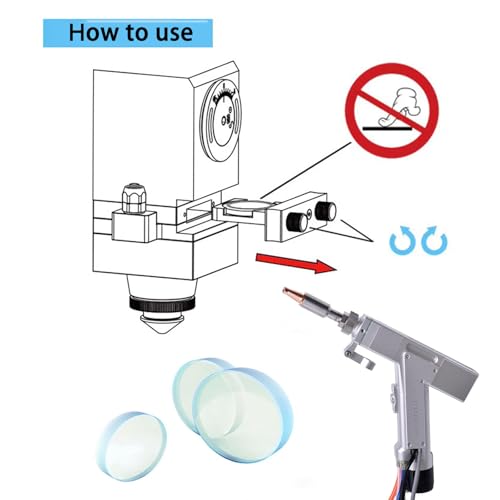 Image of D18T2 (S1) Original Fiber Laser Protection Lens 1064nm Laser Welding Lens for SUP /WSX /SKAI /Bodor /Roytools Welding Head,18 * 2 (S1),4Pcs