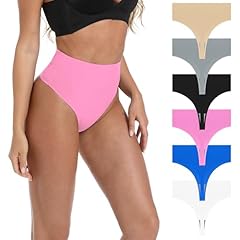 6 Pieces No Show Bright Thongs