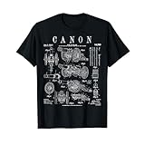 Canon 中世古代弾道デバイス 面白いヴィンテージ特許 Tシャツ