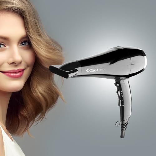 Arzum AR5011 İmaj Saç Kurutma Makinesi, 2 Hız 3 Isı Ayarlı, Difüzör Başlıklı, 2200W, Siyah