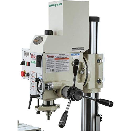 Grizzly Industrial G0808-20-3/4" Gearhead Drill Press With Cross-Slide Table #TOP6