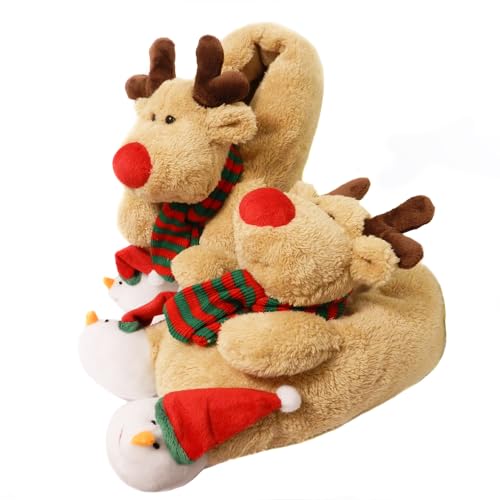 Pantuflas novedosas para mujer, diseño de mono feliz, jirafa,