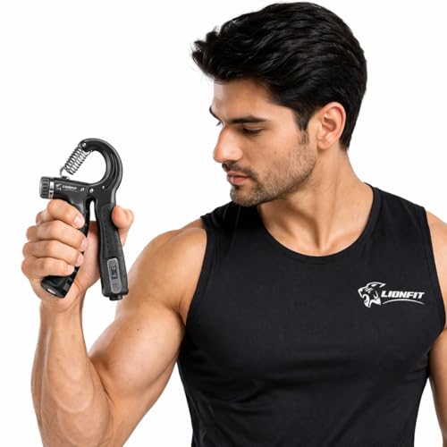 Image of ODDISH way to fitness Hand Grip Strengthener 5-60 Kg with Counter & Resistance Toning Tube for Full Body Workout - Adjustable Forearm & Finger Exerciser + Stretch Tube Band for Home Gym,