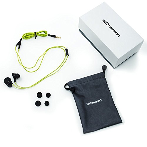 Emerson Wired Sweat Proof Earbuds Headphones With Universal Mic And Remote And Secure Fit Ear Hook Er106005 #TOP3