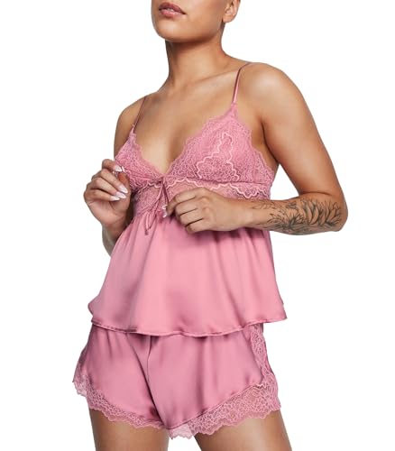 VICTORIA'S SEACRET ビスチェ ショーツ セット Buy Satin Open-Back Cami & Shorts Set, - Order Cami Sets online