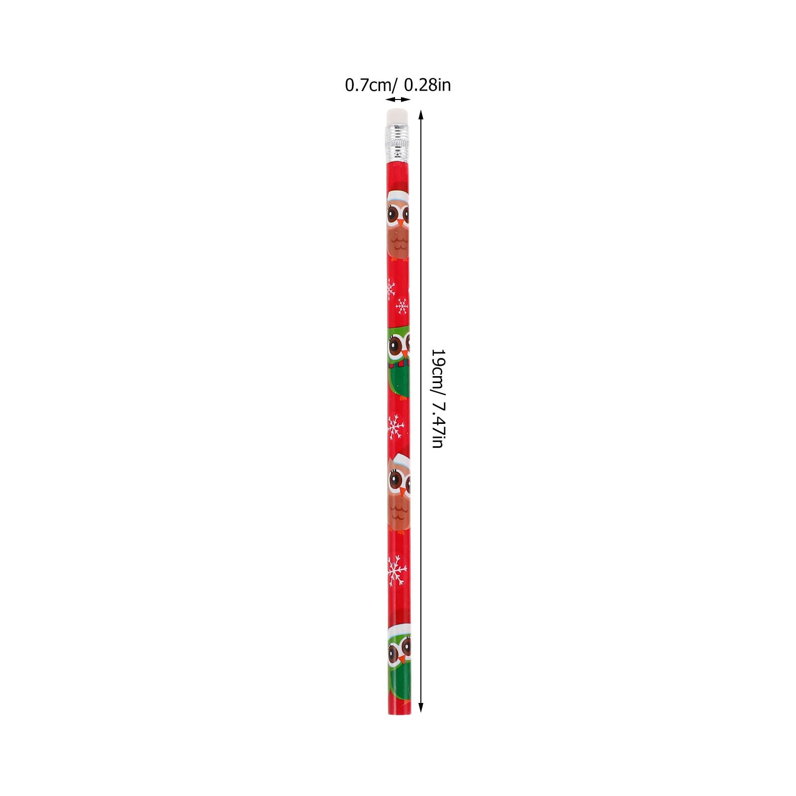 Amosfun 288 Weihnachts Bleistift Satz mit Niedlichen Cartoon Motiven für Schüler Weihnachts Schulbedarf und Partygeschenke Müheloses Schreiben und Verschmierungsfrei