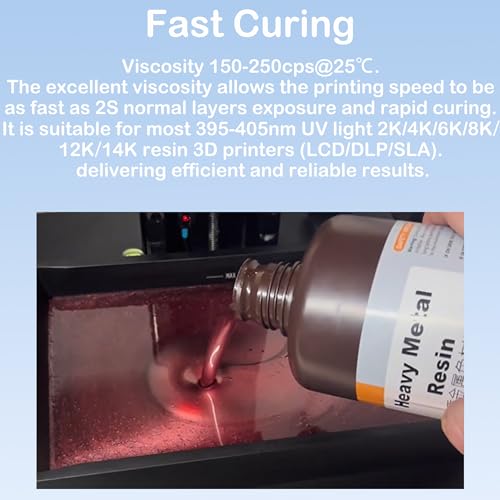 Resina Fotopolímero UV 405nm para Impresoras 3D - Alta Precisión y Curado Rápido - Oro Metálico Único 1kg. - Fernando Cortés