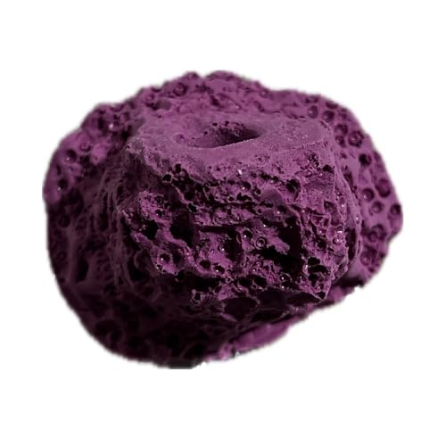 1 Hole Magnetic Coral Frag Rack/Frag Rock for Live Coral Plug Ons/Reef Aquarium (Coralline Purple)