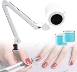 Odkurzacz Do Paznokci, Odkurzacz Do Paznokci, Regulowany Uchwyt Na Ramię Przegubowe, Z Wbudowaną Ściemnialną Diodą Led, Uniwersalny Uchwyt Stołowy, Do Manicure