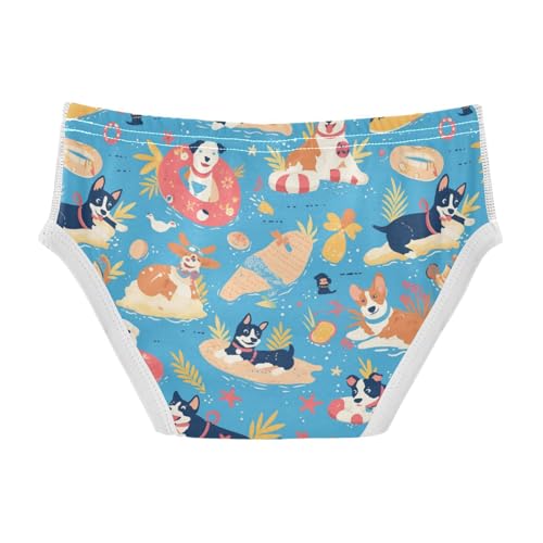 Wusikd Funny Dogs Boys' Underwear Cotton Animals Boys Briefs Soft Toddler Underwear 2T2