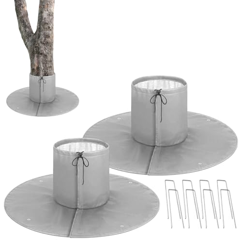 Protection des Racines de Palmier, 2 Pièces Protection Hivernale pour Racines de Palmier, Protection Hivernale Contre le Gel, Protection Hivernale des Plantes, Protection Palmier Hiver, Ø 100 cm