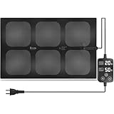 【公式】BRIM(ブリム) 植物 ヒートマット HMT-330 60W 室内園芸用 33×53cm 温度調整 ヒーターマット デジタル表示 IP67 防水 育苗器 (長方形 (33×53cm) 1枚)