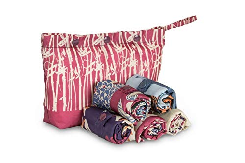 Envirosax Oriental Spice Pouch, Set Of 5 Reusable Shopping Bags, Multicolor #TOP29