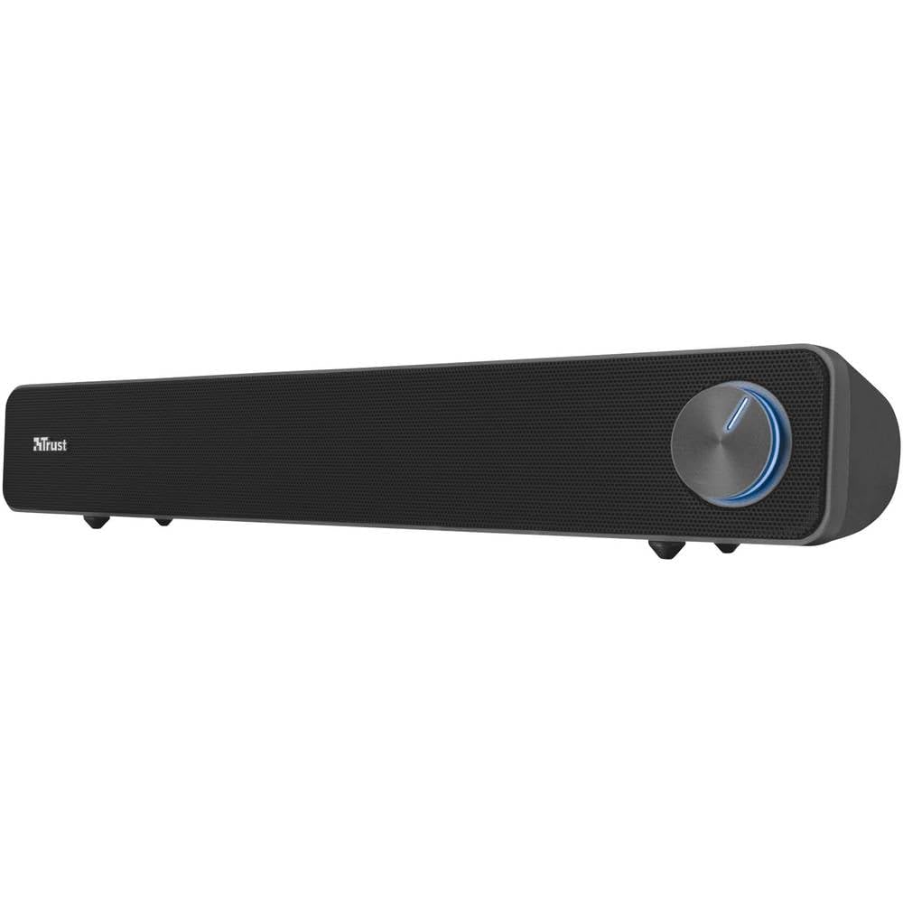 Trust Arys PC Soundbar, Speaker for Computer and Laptop, 12 W, Black
