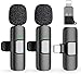 USB C Mini Wireless Lavalier Microphone for iPhone 15 16 /Android,Lapel Mic with Magnetic Clip-on for Record Video，Noise Reduction Lapel Mic for Recording Podcast Vlog Content Creator Interview