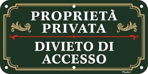 2 carteles de prohibición de acceso de metal, tamaño 30 x 15 cm, señal de propiedad privada de aluminio, impermeable y resistente a los rayos UV.