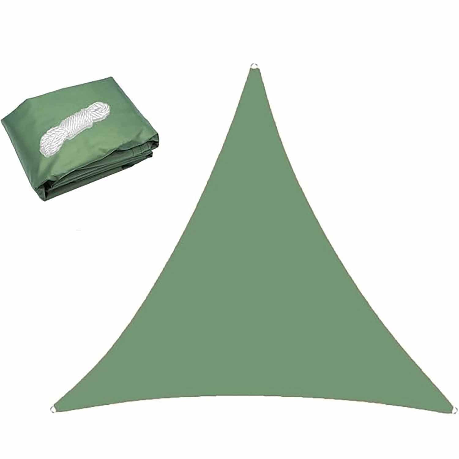 Voile d'ombrage triangle étanche avec haute protection UV pour terrasse