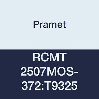 RCMT 2507MOS-372T9325 Carbide Indexable Turning Insert, Steel P25, Semi Roughing-Heavy Roughing, 0.984" Round, Positive Pack of 10