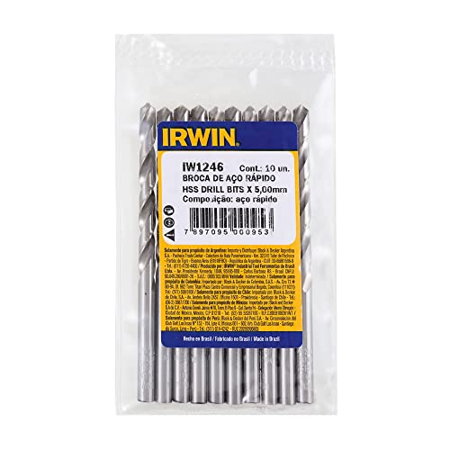 IRWIN Broca Aço Rápido para Metal 338 de 5mm x 86mm IW1246