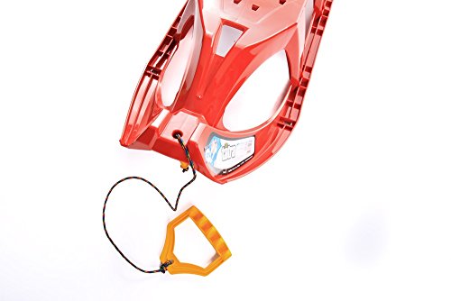Plastikschlitten für Kinder mit Metallkufen und Zugseil