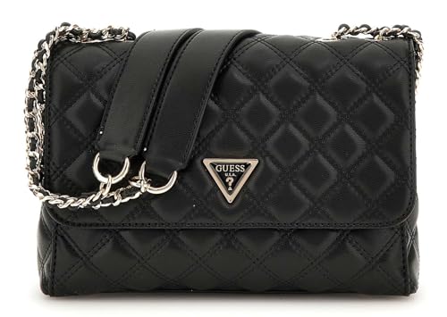 Sac GUESS Giully II noir l'excellence du rabat convertible matelassé