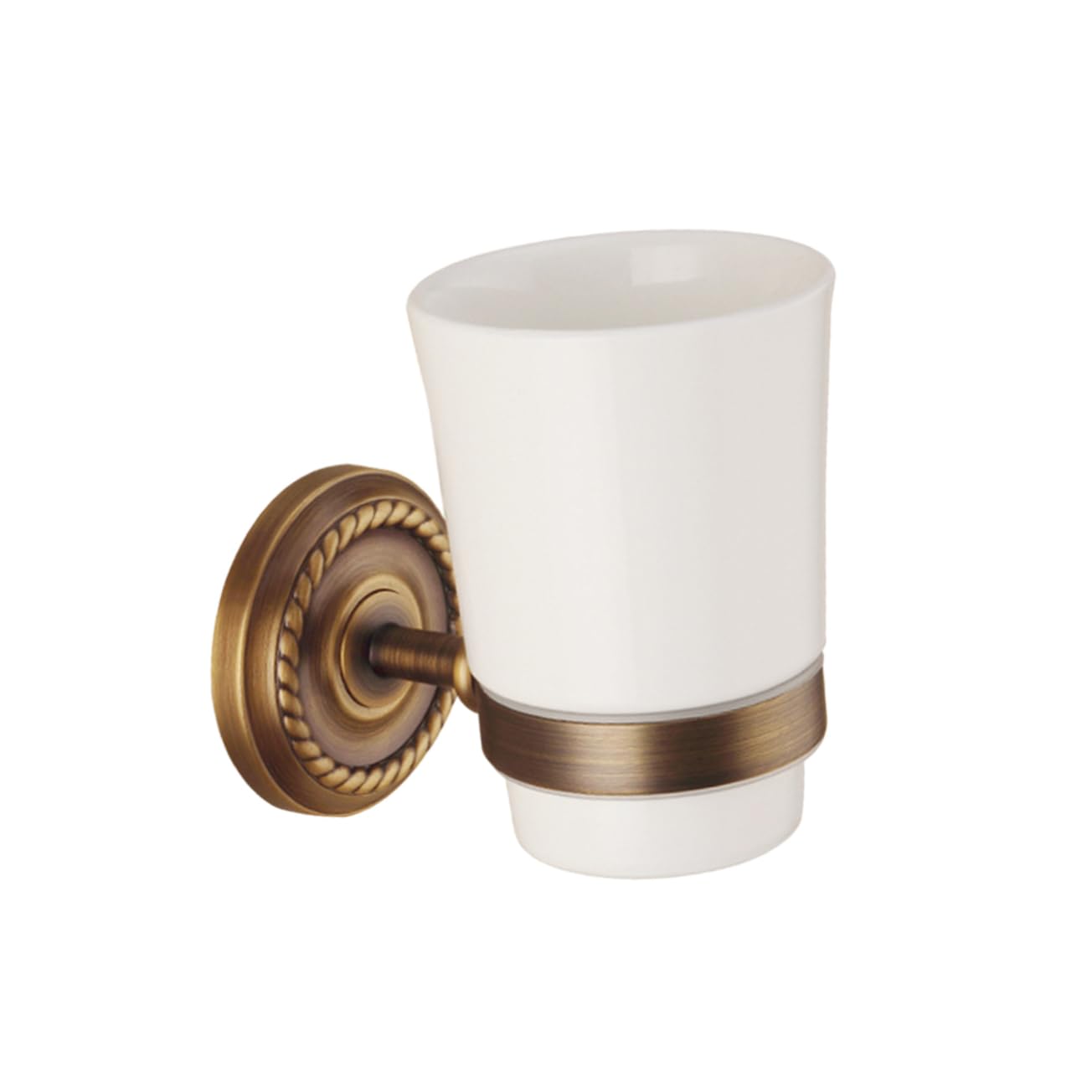 Soporte de Pared para Cepillos de Dientes de Cobre Vintage