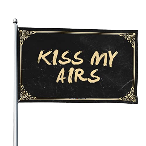 Drapeau Kiss My Airs décoration printanière de terrasse et bar de maison