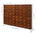 64-Drawer Wooden Storage Box, Traditional Apothecary Curio Cabinet, Library Card Catalog Cabinet Herb Storage Box w/Label Holders Handles