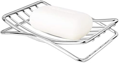 GUUKAR Soap Dish Stainless Steel Bar Soap Holder for Shower Bathroom, Self-draining Soap Dishes Sponge Holder for Kitchen Sink, Easy Cleaning Quick Dry(Soap Saver Not Included)