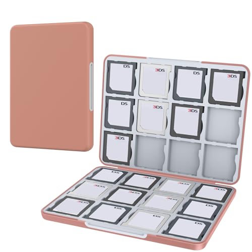 Image of HEIYING 3DS Card Case with 24 Precise Slots for DS 2DS 3DS Game Card | Portable Game Card Case, Hard ABS Shell with Soft Silicone Lining, Precise Card Slots,Magnetic Closure for Easy Access