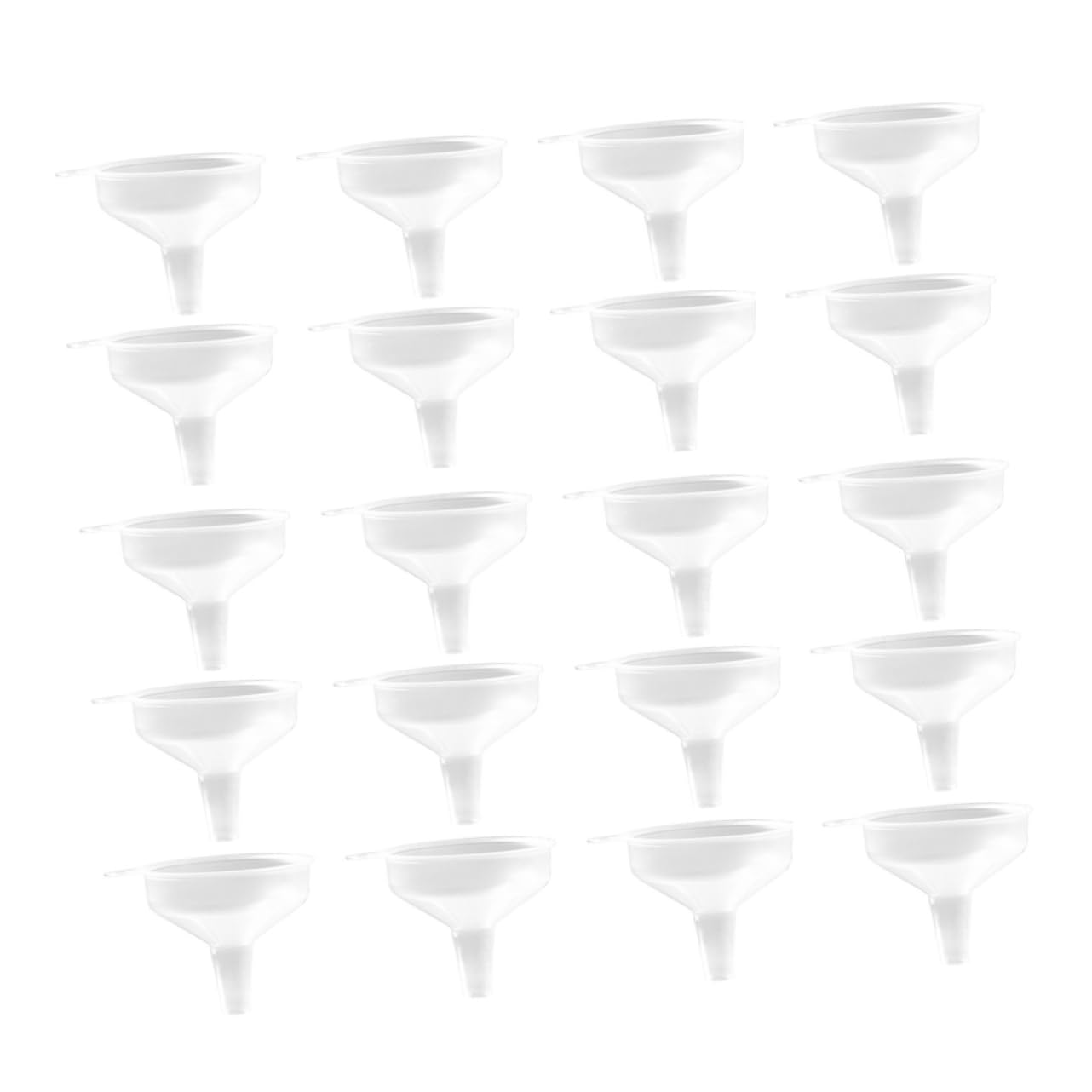 Embudo Cosmético de Plástico Pp Blanco 100 Piezas para Cocina y Laboratorio