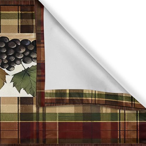 Ambesonne VALPANO-2_SD2612_18X54 Autumn Leaves Window Valance Pack Of 2, Modern Fall Season Leafy Berry Huddle thumb #5