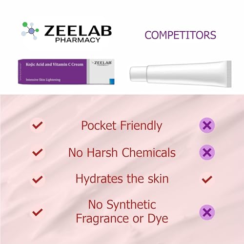 Zeelab Kojic Acid 2% and Vitamin C Cream (20g Tube) - Image 5