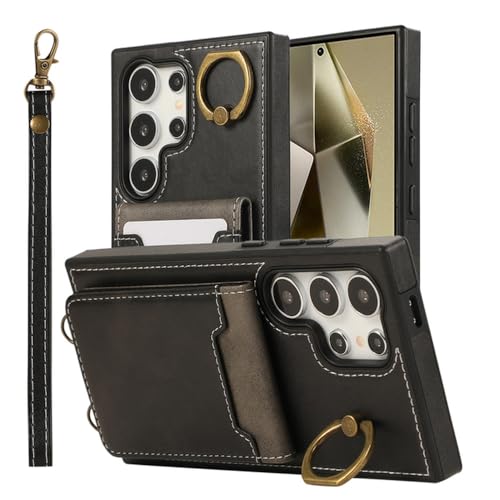 Coque portefeuille cuir Samsung S21 porte-carte magnétique étui protection béquille lanière