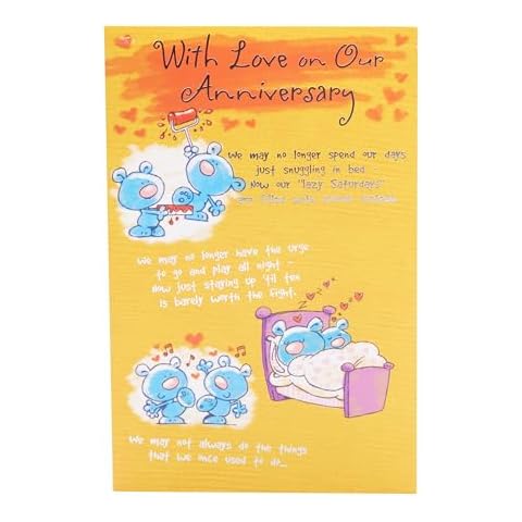 UK Greetings Anniversary Card with Pop-Up Heart Cover