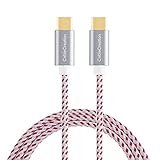 Type USB C-C Cable, CableCreation 10ft Braided USB 2.0 Type C (USB-C) to Type C Data Charging Cable(3A), Compatible MacBook(Pro), Galaxy S10/S9, Pixel 3XL/3, Nexus 5X/ 6P, etc (Red)