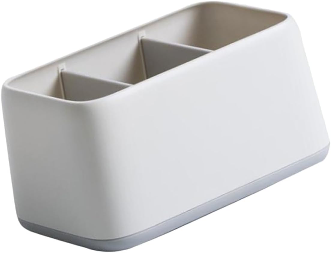 Desktop Storage Box with Compartments Plastic Organizer for Home