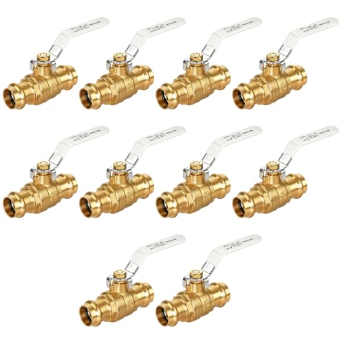 10 Pack 3/4” Pro Press Ball Valve Fittings Full Port by BHVALCON - Used condition - US$87.54