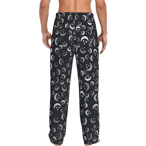 EDNEY White Red Stripes Men's Pajama Pants Comfortable Loose Pajama Bottoms Lounge Sleep Pjs Pant for Men and Women3