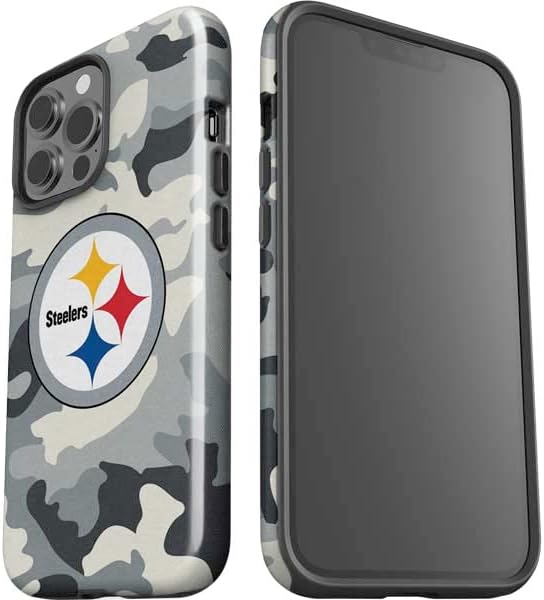 Skinit Impact Phone Case Compatible with iPhone 14 Pro Max - Officially Licensed NFL Pittsburgh Steelers Camo Design