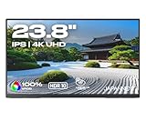 JapanNext Tragbarer Monitor 23,8' IPS 4K UHD (3840x2160) | HDR | USB-C Power Delivery (65W) | Integrierte Lautsprecher | G-Sync/FreeSync | JN-MD-IPS238U-C6