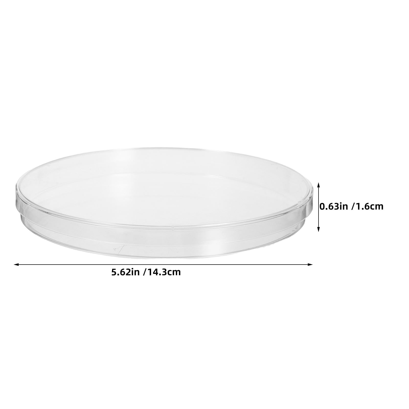 Kisangel Set di 20 piastre di Petri trasparenti con coperchio, 150 mm, in plastica, ideali per osservazioni microbiologiche e esperimenti scientifici in classe.