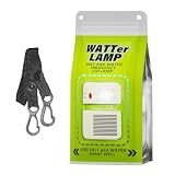 Portable Saltwater Camping Lantern - 50 Lumens LED Emergency Light, Eco-Friendly Battery-Free Outdoor Lamp for Camping Hiking Fishing, Waterproof Design, 140 Hours Runtime